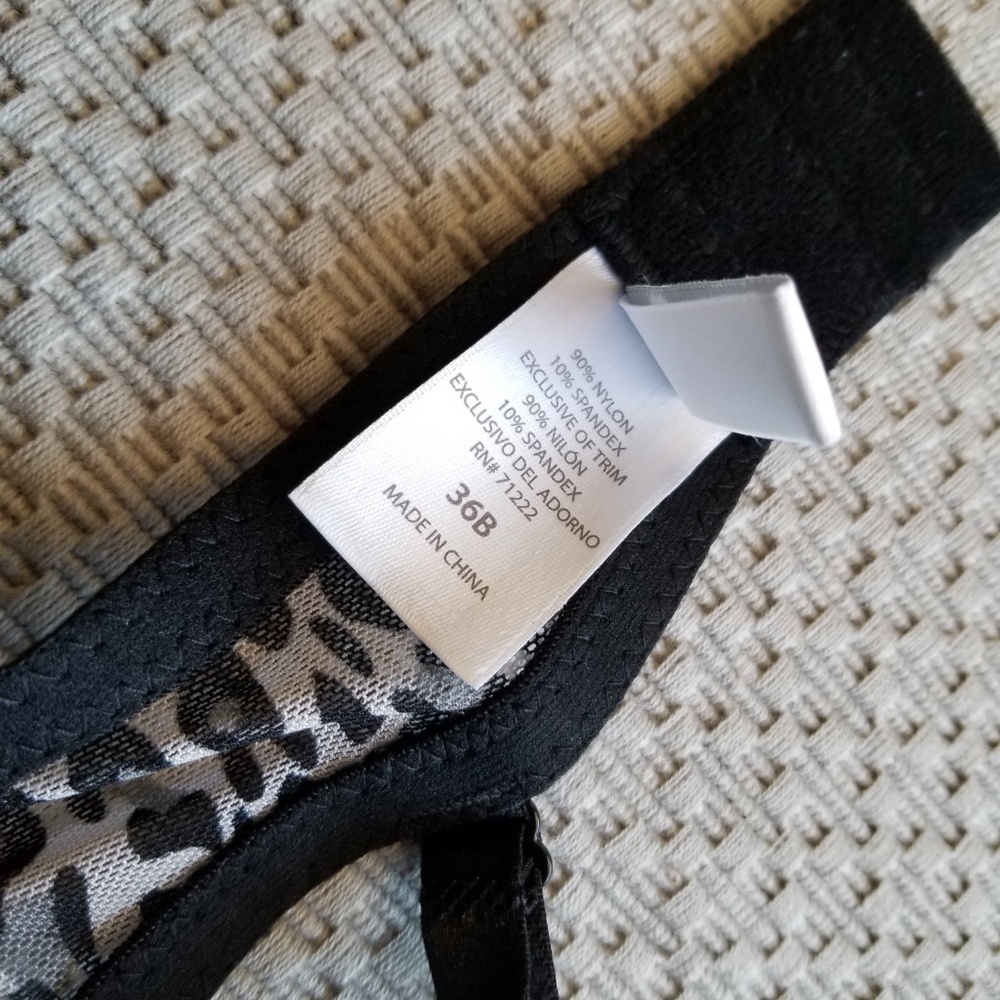 Jessica Simpson Bra Animal Print Push Up Bra NWT - Picture 7 of 8